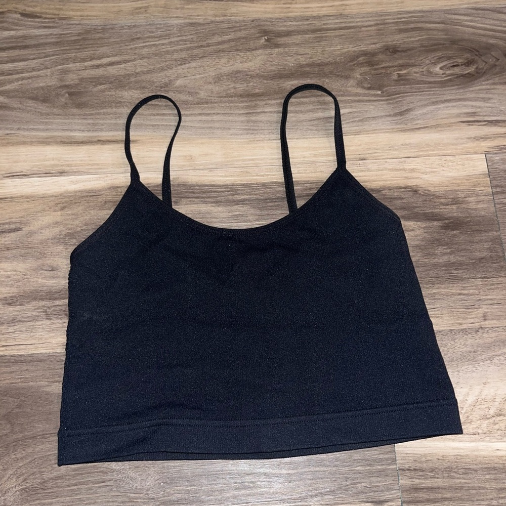 Ribbed crop tank top